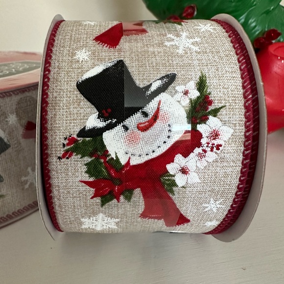 Festive Snowman Ribbon NWT - Picture 2 of 4